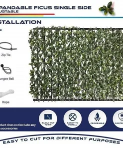 Holiday promotion 50% OFF Expandable Faux Privacy Fence