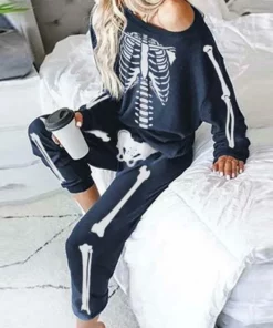 HALLOWEEN SKULL SLANted Garb Suit