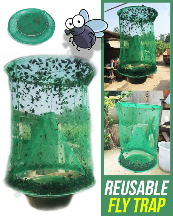 REUSABLE FLY TRAP (50% Off Today, Buy More Save More)