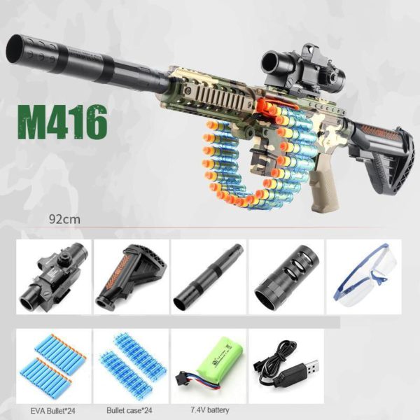 M416 M2 Gun Toy Electric Soft Hole Bullet Fun Kids Game Birthday Gift - M416
