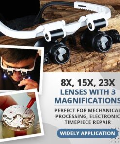 🎅Alok ng limitadong oras ng Bagong Taon🎄LED Glasses Magnifier 8x 15x 23x