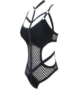 Sexy Goth Bondage Bodysuit