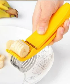 Banana Slicer—Handy Kids Chopper For Vegetable Cucumber Hotdog Fruit