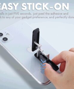 ULTRA-THIN STICK-ON ADJUSTABLE PHONE STAND