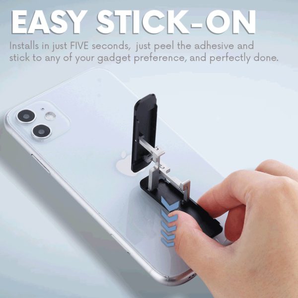 ULTRA-THIN STICK-ON ADJUSTABLE PHONE STAND