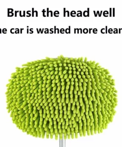 S Upgrade Three section telescopic car washing brushes mop With A Replacement Brush head cover