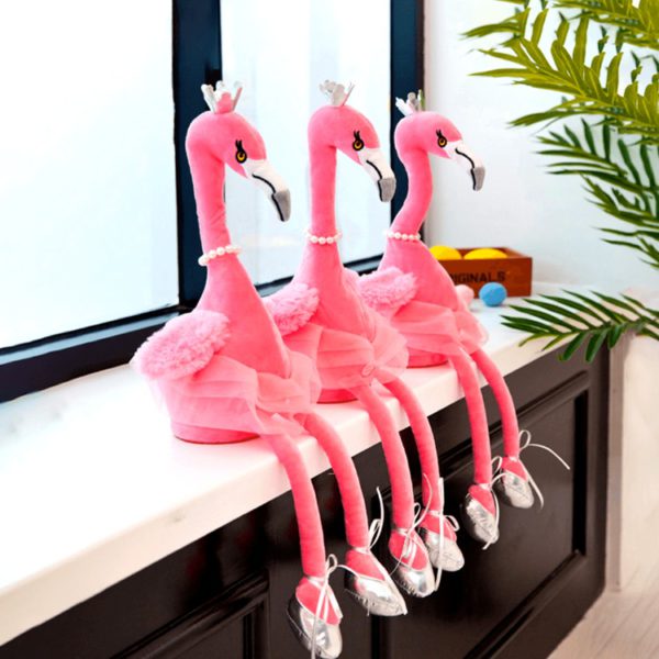 (❤️NŐNAPI VILLASKIÁRUSÍTÁS - 50% KEDVEZMÉNY) 2021 ÚJ ELEGÁNS BALT STÍLUSÚ éneklő flamingó plüssjáték