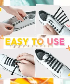 LazyLacey No-Tie Shoelaces (Set of 16)