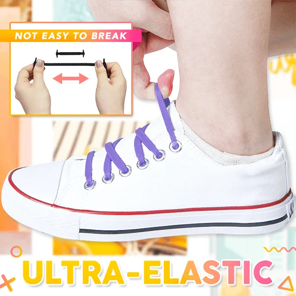 LazyLacey No-Tie Shoelaces (Set of 16)