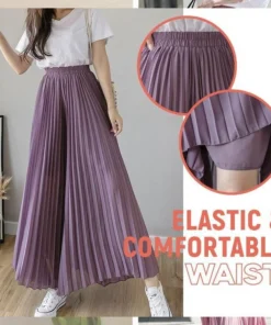 Stylish Pleated Skirt Pants