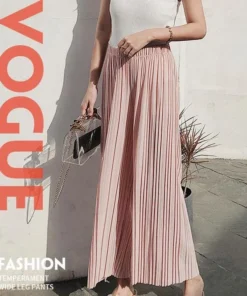Stylish Pleated Skirt Pants