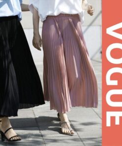 Stylish Pleated Skirt Pants