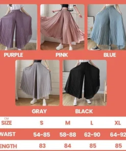 Stylish Pleated Skirt Pants