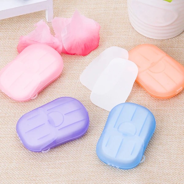 (Summer Flash Sale- 50% OFF) Portable Soluble Soap Paper - Buy 5 Get 3 Free