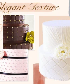 Fondant Texture Lattice Impression Mat (4Pcs Set)