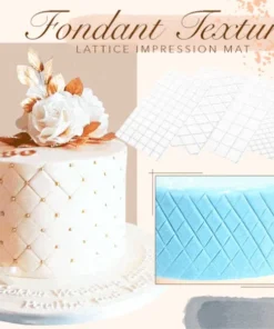 Fondant Texture Lattice Impression Mat (4Pcs Set)