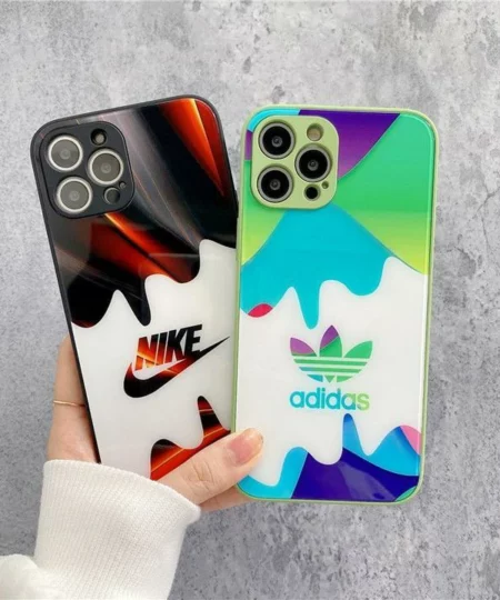 Fashion AD/SWOOSH Painting iPhone Case