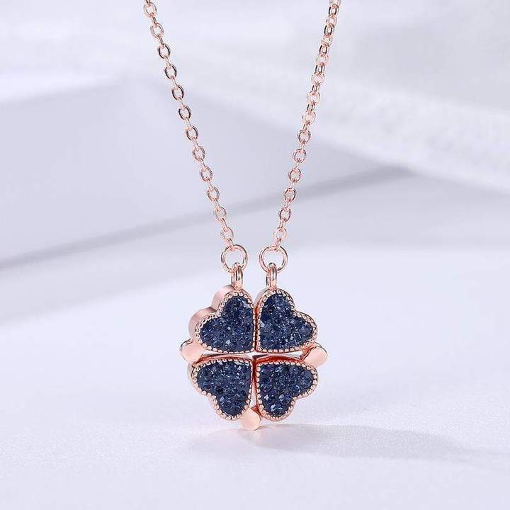(š„HOT SALE NOW--50%OFF)Four leaf clover necklaceš„Buy 1 Get 1 Free