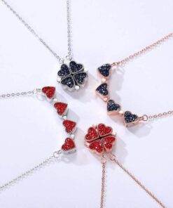 (š„HOT SALE NOW--50%OFF)Four leaf clover necklaceš„Buy 1 Get 1 Free