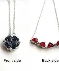 (š„HOT SALE NOW--50%OFF)Four leaf clover necklaceš„Buy 1 Get 1 Free