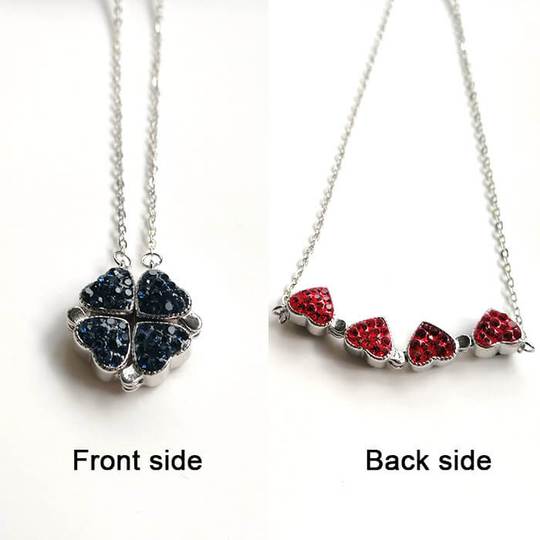(š„HOT SALE NOW--50%OFF)Four leaf clover necklaceš„Buy 1 Get 1 Free