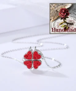 (š„HOT SALE NOW--50%OFF)Four leaf clover necklaceš„Buy 1 Get 1 Free