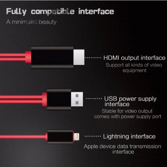 1080P без отставания кабеля HDMI