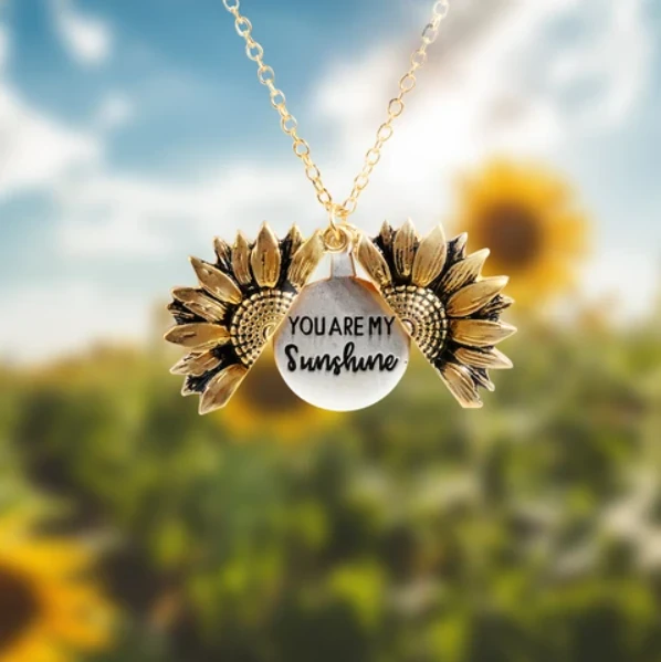 Kalung Bunga Matahari "You Are My Sunshine".