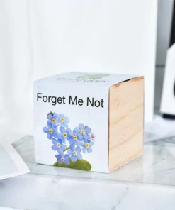 Pre-Seeded Organic Wood Planters