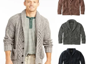2021 New Men's Slim Casual Jacket Sweater