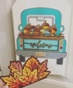 43% OFF Mother's Day Promotion |Interchangeable Vintage Truck Welcome Sign