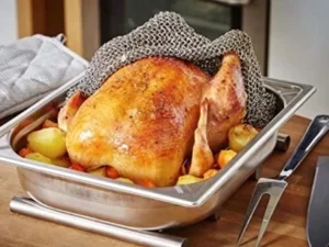 (Juicy Roasted🍗) Stainless Steel Chainmail Baking Cover