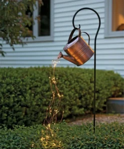 Solar Waterfall Lights Outdoor Garden Decor Yard Romantic Atmosphere