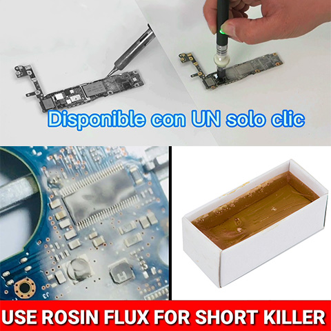 Rosin short circuit detector