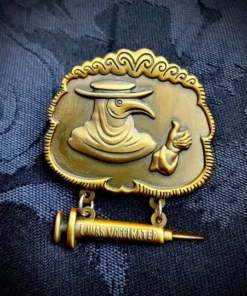 Badge Of Honor Plague Doctor Vaccine Enamel Pin