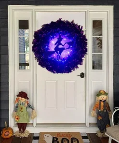 💥Halloween Sale - 50%OFF NOW💥🎃LED Halloween Wreath🎃