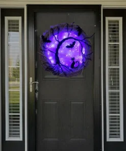 💥Halloween Sale - 50%OFF NOW💥🎃LED Halloween Wreath🎃