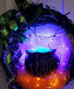 💥Halloween Sale - 50%OFF NOW💥🎃LED Halloween Wreath🎃