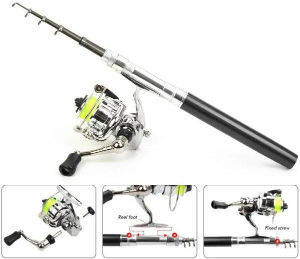 Pocket Fishing Rod เหมาะสำหรับการเดินทางและการผจญภัยครั้งต่อไปของคุณ! !