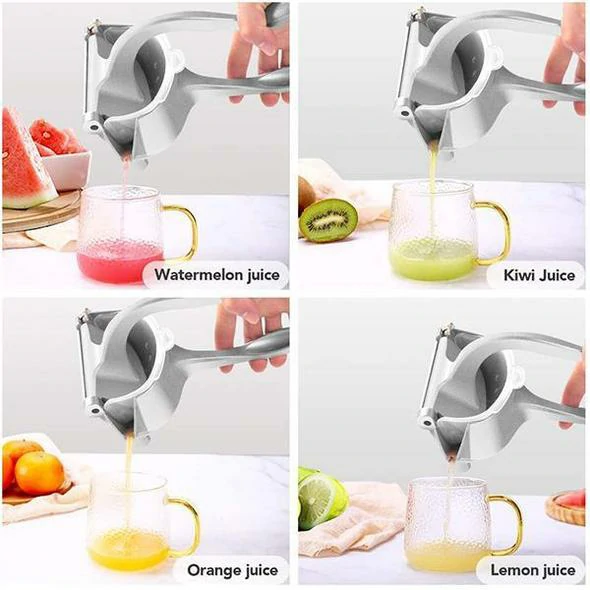 (❤️Oferta de verano - 40% de descuento) Exprimidor de jugo de frutas de acero inoxidable