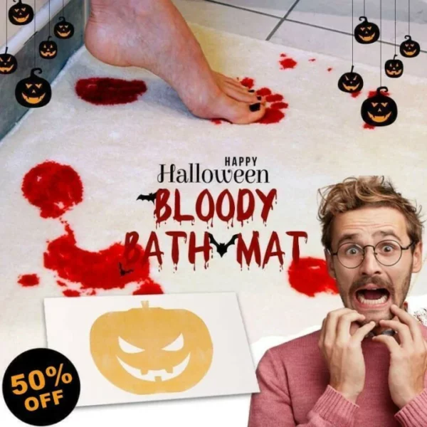🎁Early Halloween Promotion-🎃Halloween Bloody Color Changing Bath Mat!!!
