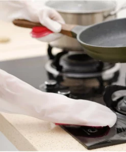 (🔥HOT SALE NOW-48% OFF)Silicone Dish Washing Gloves (🔥Buy 2 Get 2 Free)