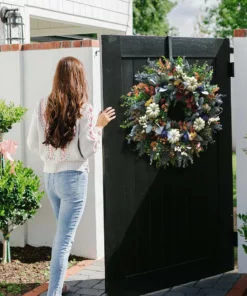 Autumn sale🎃White Pumpkins Ranunculus Wreath (50% discount)