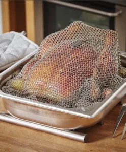 (Juicy Roasted🍗) Stainless Steel Chainmail Baking Cover