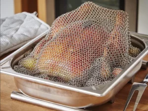(Juicy Roasted🍗) Stainless Steel Chainmail Baking Cover