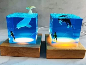 Last Day Promotion 50% OFF -3D Shark Diver Decoration LED Lamp