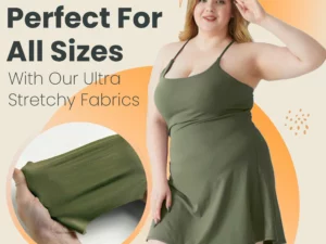Maia Active Skater Dress With Build In Underwear