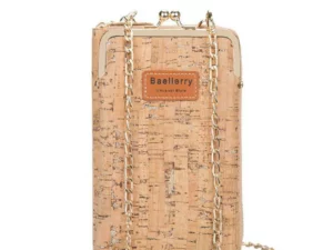 (LAST 1 DAY 68% OFF)WOOD GRAIN CHAIN CROSSBODY PHONEBAG (VERTICAL)