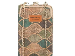 (LAST 1 DAY 68% OFF)WOOD GRAIN CHAIN CROSSBODY PHONEBAG (VERTICAL)