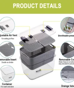 FRESHFOOD™ MULTI-FUNCTIONAL FOOD STORAGE CONTAINER